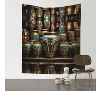 YTUOPWE Decoration Tapestry 60x51in Egyptian Magic Jar Picture Soft, Durable, Skin Friendly, Lightweight Wall Hanging for Indoor & Outdoor Use