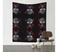 YTUOPWE Decoration Tapestry 60x51in The little devil Picture Soft, Durable, Skin Friendly, Lightweight Wall Hanging for Indoor & Outdoor Use