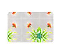 YTUOPWE Doormat floor mat 16x24in Flowers facing the sun Picture water-absorbent Anti-slip, for front doors, entrances, and bathrooms