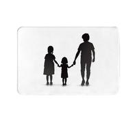 YTUOPWE Doormat floor mat 16x24in Happy back Picture water-absorbent Anti-slip, for front doors, entrances, and bathrooms