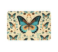 YTUOPWE Doormat floor mat 16x24in mass dance of butterflies Picture water-absorbent Anti-slip, for front doors, entrances, and bathrooms