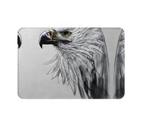 YTUOPWE Doormat floor mat 16x24in Sketching an eagle Picture water-absorbent Anti-slip, for front doors, entrances, and bathrooms
