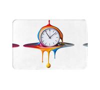 YTUOPWE Doormat floor mat 16x24in The passing time Picture water-absorbent Anti-slip, for front doors, entrances, and bathrooms