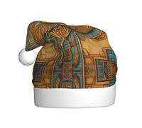 YTUOPWE Egyptian fresco Picture Christmas Hat for Adult material is soft and lightweight