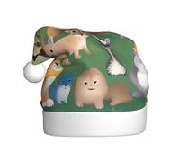 YTUOPWE Enlightenment Animals Picture Christmas Hat for Adult material is soft and lightweight
