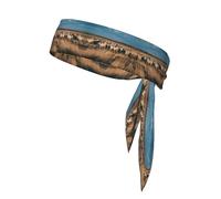 YTUOPWE Flock of sheep on the grassland Picture Sports Head Tie Headband for Men and Women, Soft & Breathable Moisture Wicking Athletic
