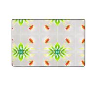YTUOPWE Flowers facing the sun Picture Flannel Fabric Carpet 60x39in Floor Mat for Living Room, Office, Coffee Table, Bed, Balcony