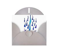 YTUOPWE Gray Holiday greeting check blank card and pearl beautiful blank note block Flame pattern Picture