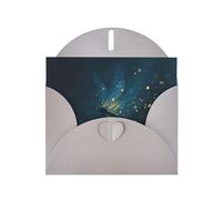 YTUOPWE Gray Holiday greeting check blank card and pearl beautiful blank note block Flash Firefly Picture