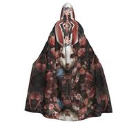 YTUOPWE Halloween adult hooded cape Enchanted Rabbit Picture comfortable and soft with large brim suitable for dances parties and gatheringss