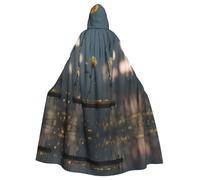 YTUOPWE Halloween adult hooded cape Yellow Rose on the Swing Picture comfortable and soft with large brim suitable for dances parties and gatheringss