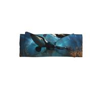 YTUOPWE Huge killer whales Picture Baby Bow Headband - Soft, Skin-Friendly, and Stretchy Polyester Headband for Infants 0-6 Months