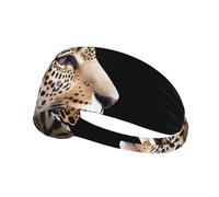 YTUOPWE Jaguar head Picture Elastic Exercise Headband Sports Head Tie for Men and Women, Soft, Quick-Dry