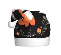 YTUOPWE Little fox with garland Picture Christmas Hat for Adult material is soft and lightweight
