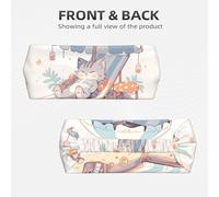 YTUOPWE Little gray cat basking in the sun Picture Elastic Exercise Headband Sports Head Tie for Men and Women, Soft, Quick-Dry