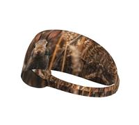 YTUOPWE Little rabbit in the wheat field Picture Elastic Exercise Headband Sports Head Tie for Men and Women, Soft, Quick-Dry