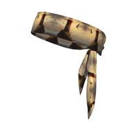 YTUOPWE Little sparrow flying to the lighthouse Picture Sports Head Tie Headband for Men and Women, Soft & Breathable Moisture Wicking Athletic