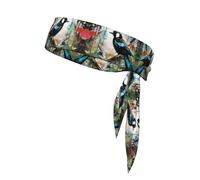 YTUOPWE Magpie Graffiti Picture Sports Head Tie Headband for Men and Women, Soft & Breathable Moisture Wicking Athletic