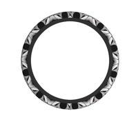 YTUOPWE Mutational evil spirit Picture Steering Wheel Cover for Women and Men Durable, Non-Slip, Elastic, Easy to Install, for Sedans, SUVs, ATVs, Trucks