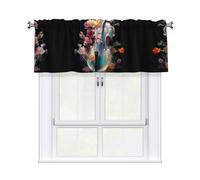 YTUOPWE Nice cello Picture Curtain Valance 54x18in for Kitchen, Bathroom, Laundry Room, and Studio Decor