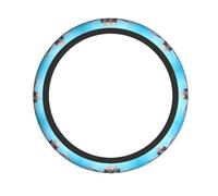 YTUOPWE Octopus in the Sea Picture Steering Wheel Cover for Women and Men Durable, Non-Slip, Elastic, Easy to Install, for Sedans, SUVs, ATVs, Trucks