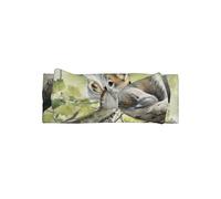 YTUOPWE Oil Painting Gray Squirrel Picture Baby Bow Headband - Soft, Skin-Friendly, and Stretchy Polyester Headband for Infants 0-6 Months