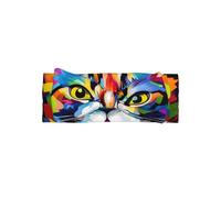 YTUOPWE Painted Cats Picture Baby Bow Headband - Soft, Skin-Friendly, and Stretchy Polyester Headband for Infants 0-6 Months