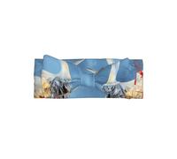 YTUOPWE Pair of Crane Herons Picture Baby Bow Headband - Soft, Skin-Friendly, and Stretchy Polyester Headband for Infants 0-6 Months