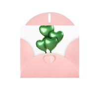 YTUOPWE Pink Holiday greeting check blank card and pearl beautiful blank note block Let hope fly Picture