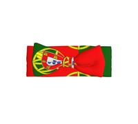 YTUOPWE Portuguese flag Picture Baby Bow Headband - Soft, Skin-Friendly, and Stretchy Polyester Headband for Infants 0-6 Months