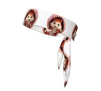 YTUOPWE Rabbit Eggshell Modeling Picture Sports Head Tie Headband for Men and Women, Soft & Breathable Moisture Wicking Athletic