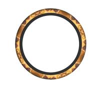 YTUOPWE Rats in Love Picture Steering Wheel Cover for Women and Men Durable, Non-Slip, Elastic, Easy to Install, for Sedans, SUVs, ATVs, Trucks