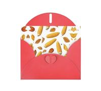 YTUOPWE Red Holiday greeting check blank card and pearl beautiful blank note block Celebrate Thanksgiving Day Picture