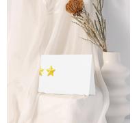YTUOPWE Red Holiday greeting check blank card and pearl beautiful blank note block The dazzling five-pointed star Picture