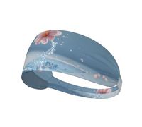 YTUOPWE Rippling water splash Picture Elastic Exercise Headband Sports Head Tie for Men and Women, Soft, Quick-Dry