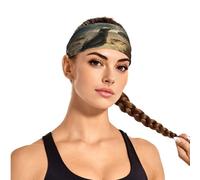 YTUOPWE Sea lions on the coast Picture Elastic Exercise Headband Sports Head Tie for Men and Women, Soft, Quick-Dry