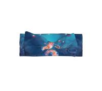 YTUOPWE Small shrimp swimming Picture Baby Bow Headband - Soft, Skin-Friendly, and Stretchy Polyester Headband for Infants 0-6 Months