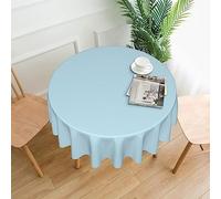 YTUOPWE Solid color small fresh Pattern Round Decorative Tablecloth 60 in for Indoor and Outdoor Dining, Parties, Weddings