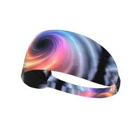 YTUOPWE The endless black hole Picture Elastic Exercise Headband Sports Head Tie for Men and Women, Soft, Quick-Dry