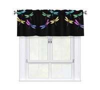 YTUOPWE The four dragonfly brothers Picture Curtain Valance 54x18in for Kitchen, Bathroom, Laundry Room, and Studio Decor
