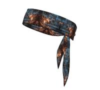 YTUOPWE The Lone Lamp Under the Cedars Picture Sports Head Tie Headband for Men and Women, Soft & Breathable Moisture Wicking Athletic