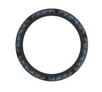 YTUOPWE The Lone Lamp Under the Cedars Picture Steering Wheel Cover for Women and Men Durable, Non-Slip, Elastic, Easy to Install, for Sedans, SUVs, ATVs, Trucks