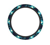 YTUOPWE Water Moon Cave Picture Steering Wheel Cover for Women and Men Durable, Non-Slip, Elastic, Easy to Install, for Sedans, SUVs, ATVs, Trucks