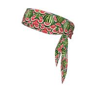 YTUOPWE Watermelon in midsummer Picture Sports Head Tie Headband for Men and Women, Soft & Breathable Moisture Wicking Athletic