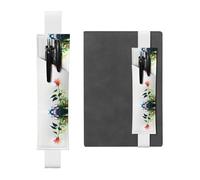 YTUOPWE White Dictatorship Rose Picture PVC Leather Pencil case Bookmark 2-in-1 Anti Slip Storage Essential for Travel Accounts