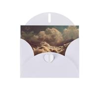 YTUOPWE White Holiday greeting check blank card and pearl beautiful blank note block Raging Floods Picture