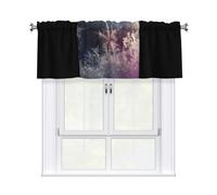 YTUOPWE Winter ice crystal Picture Curtain Valance 54x18in for Kitchen, Bathroom, Laundry Room, and Studio Decor