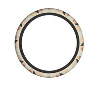 YTUOPWE Wolf and Moon Picture Steering Wheel Cover for Women and Men Durable, Non-Slip, Elastic, Easy to Install, for Sedans, SUVs, ATVs, Trucks