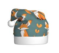 YTUOPWE Yellow fox Picture Christmas Hat for Adult material is soft and lightweight