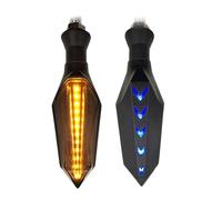 YTVPPKLGG Motorcycle Indicators 17LED Motorcycle Turn Signals Light Blinker Built Relay Flasher Signal Indicators Bendable